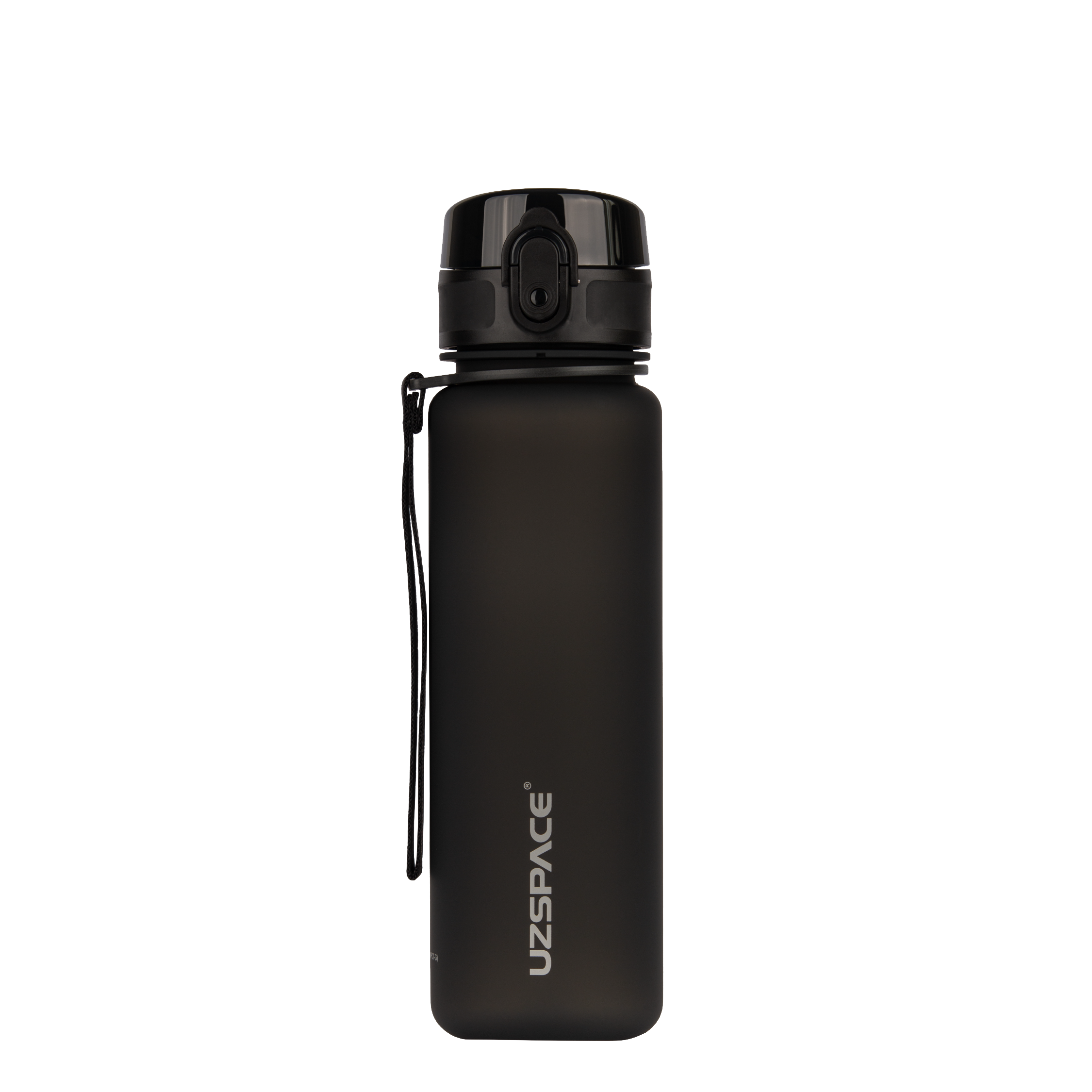 Многоразовая бутылка UZSPACE Frosted Чорна