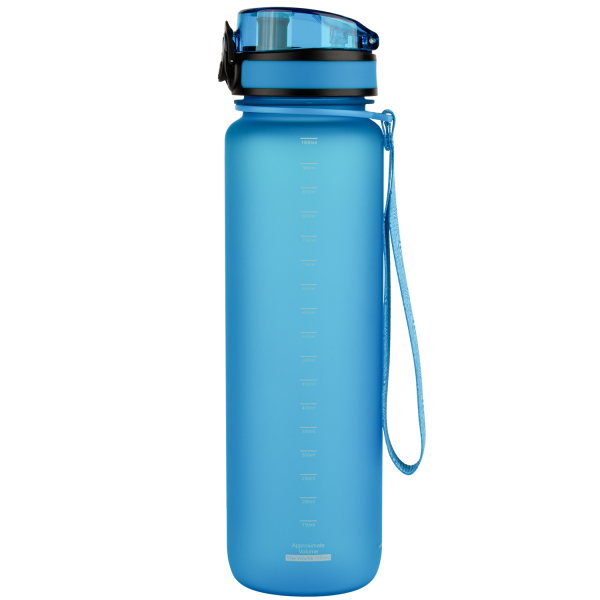 Спортивная бутылка для воды UZSPACE Colorful Frosted-Tritan 1000мл 3038 - Салатова