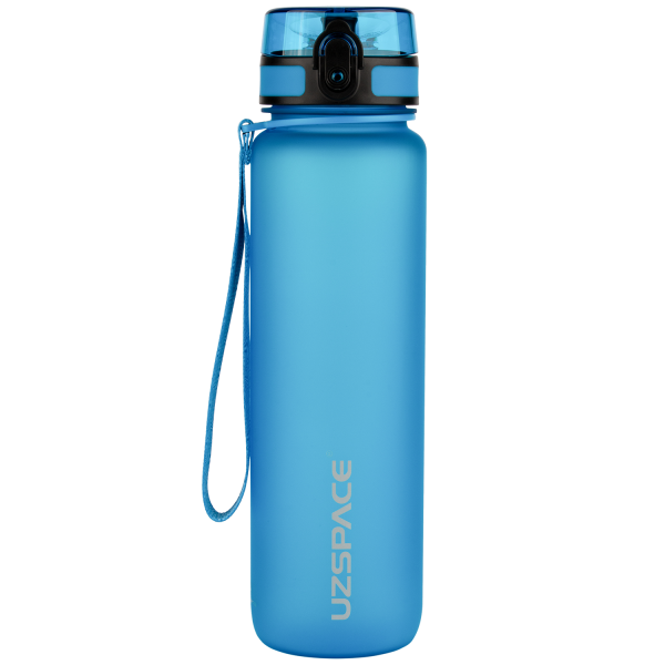 Спортивная бутылка для воды UZSPACE Colorful Frosted-Tritan 1000мл 3038 - Салатова