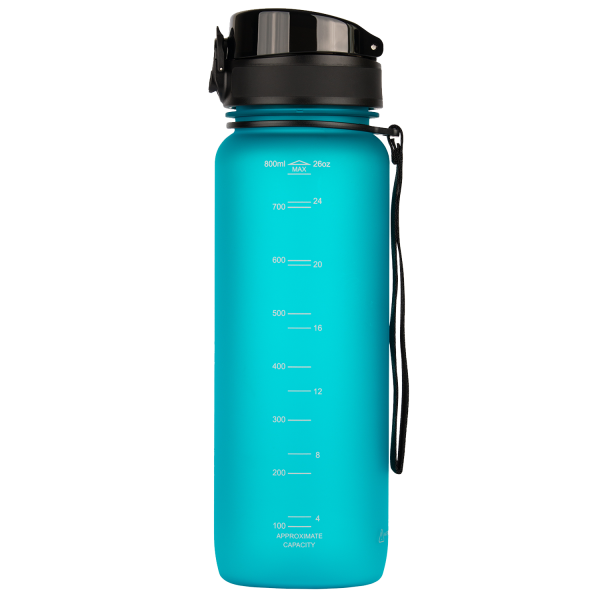 Многоразовая бутылка для воды UZSPACE Colorful Frosted-Tritan 800мл 3053 - Ярко-голубой