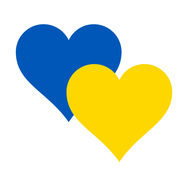 Виниловый стикер love Ukraine